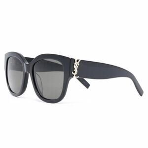 SAINT LAURENT YSL monogram logo square framed sunglasses
